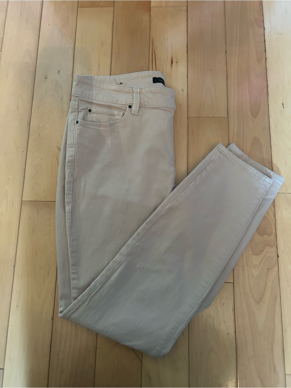 Ann Taylor Skinny Jeans in Light Beige
